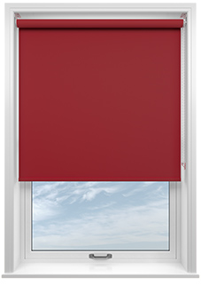 Palermo (Blackout), Crimson - Motorised Roller Blind